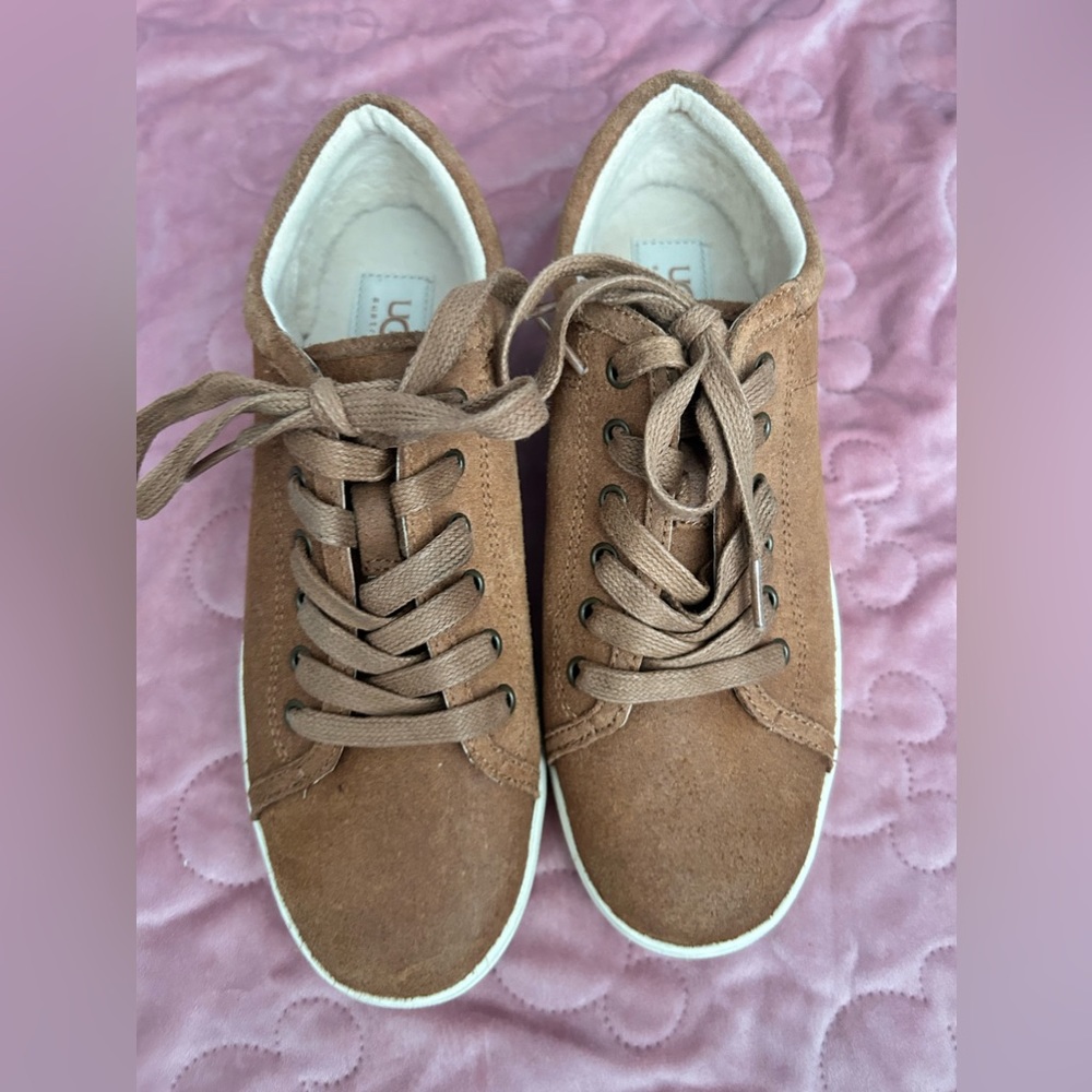 UGG Tomi Lace Up Fashion Sneakers Shearling size 8.5women